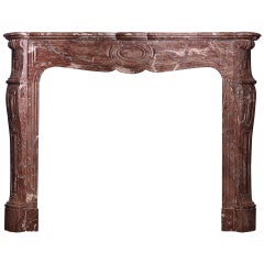 19th Century French Pompadour Style Trets Marble Mantel 'FR-ZC58'