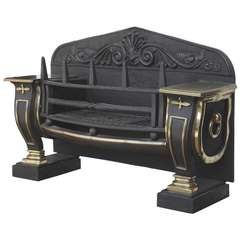 c.1830 George Bullock style Half Hob Cast Iron Grate (CAST-ZD15) c.1830 George Bullock style Half Hob Cast Iron Grate (CAST-ZD15)