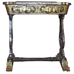 Antique Chinese Lacquer Sewing Table