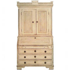 Period Swedish Gustavian Secretary with Library