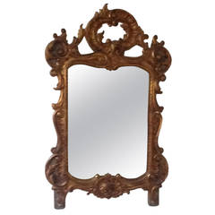 19th Century French Rococo Style Vanity or Wall Mirror