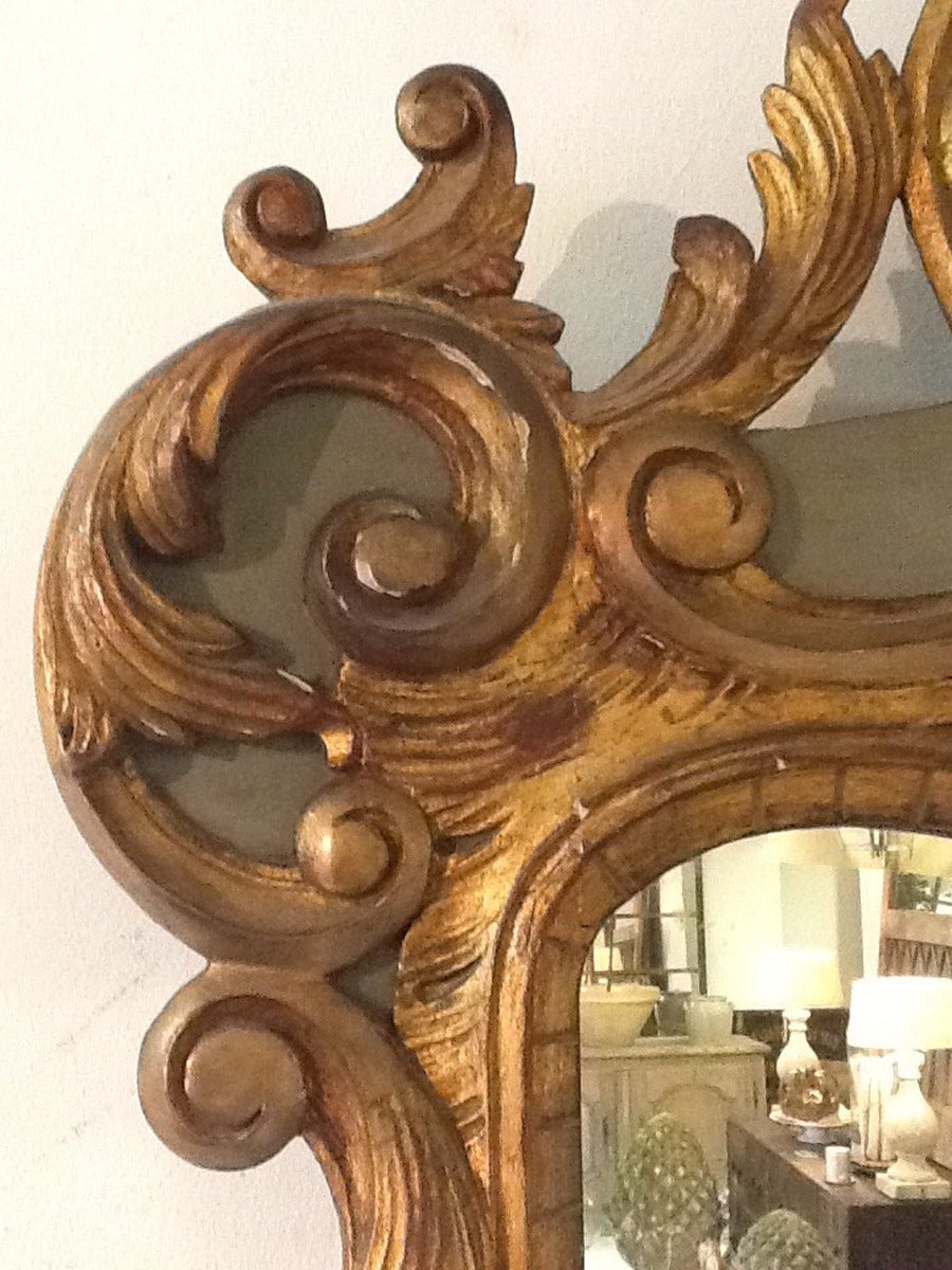 19th Century French Rococo Style Vanity or Wall Mirror 1