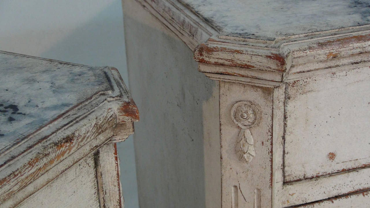 19th Century Pair of Late Gustavian Chests