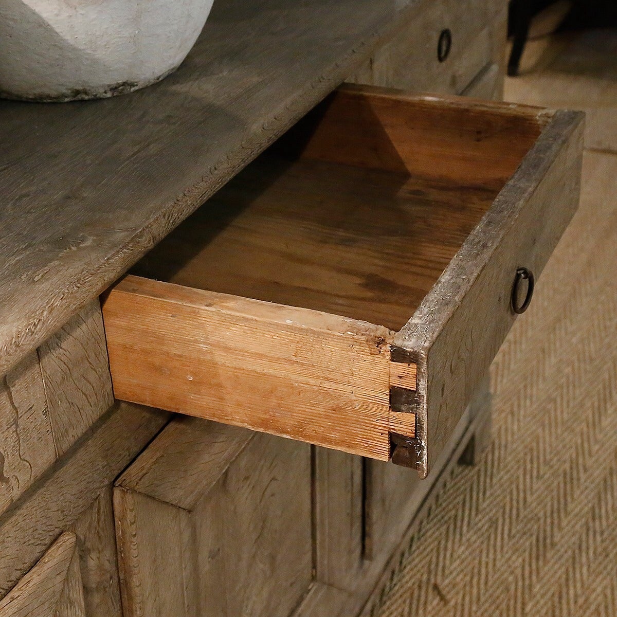 19th Century French Bleached Oak Buffet 1