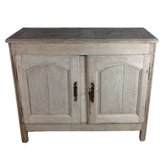 19th Century French Bleached Oak Two-Door Buffet