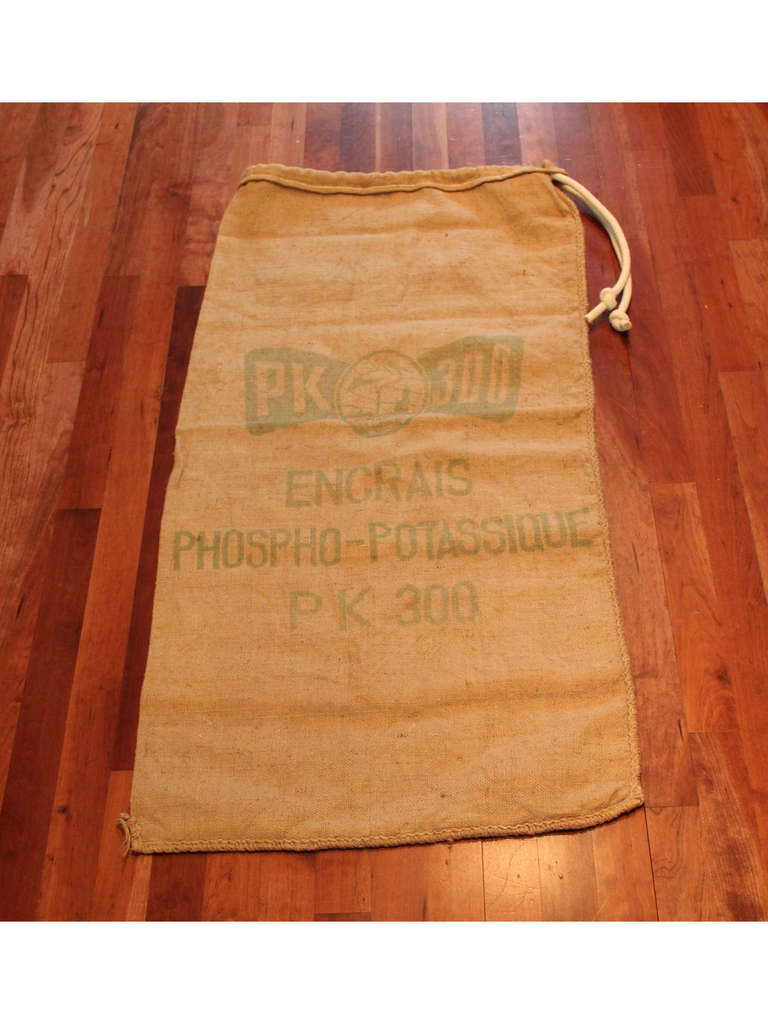 French Grain Sack Laundry Bag