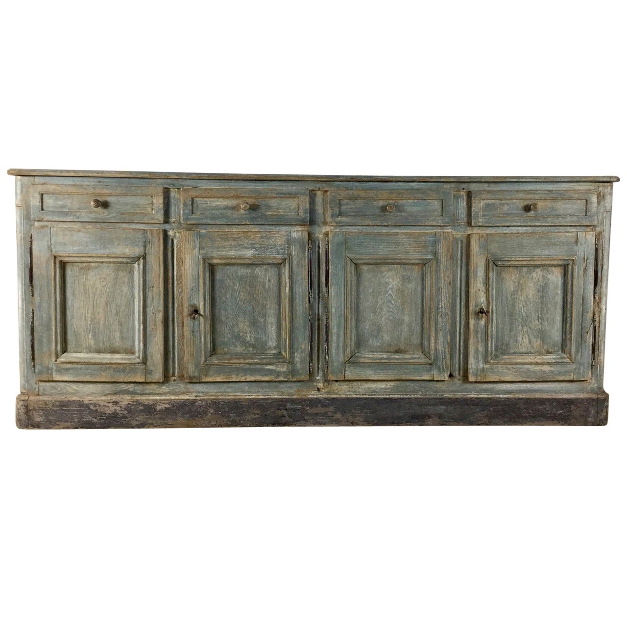 19th Century French Painted Oak Buffet
