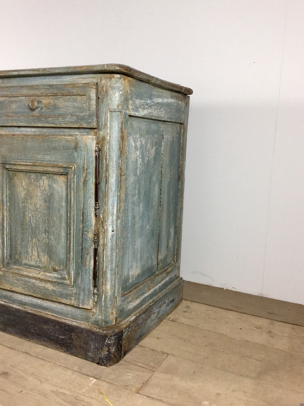 19th Century French Painted Oak Buffet 2
