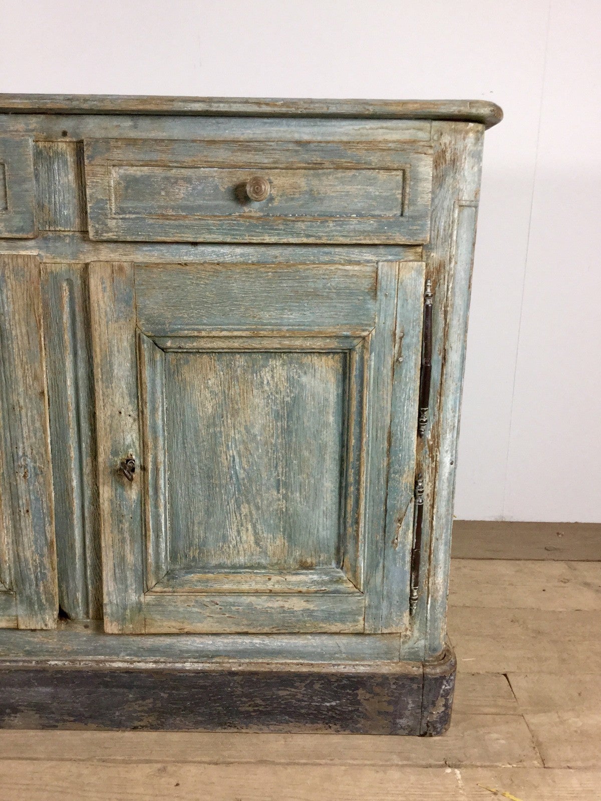 19th Century French Painted Oak Buffet 4