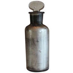 French Mercury Glass Bottle - 15