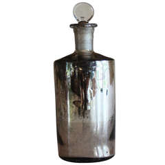 French Mercury Glass Bottle - 21