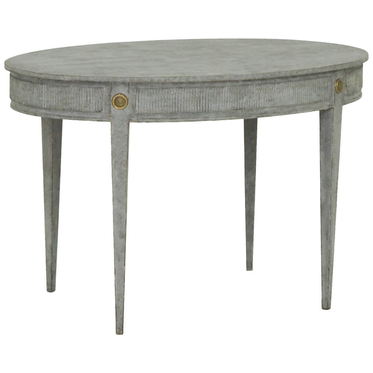 19th Century Swedish Oval Center Table at 1stdibs