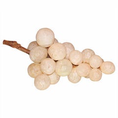 Vintage Italian Alabaster Grapes, "Medium Cluster Two"