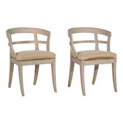 Pair of 19th Century Swedish Sulla Chairs