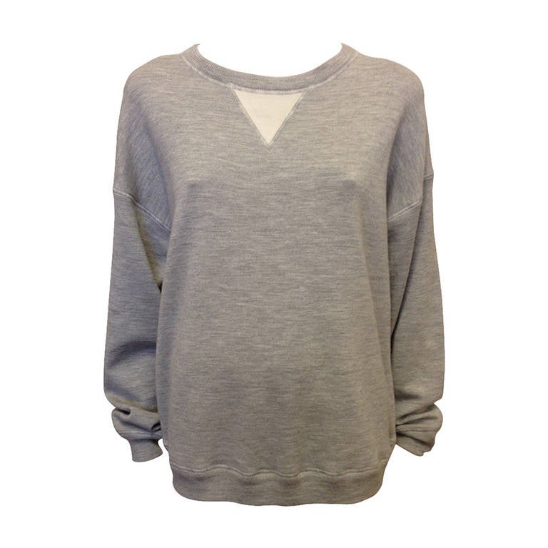 Jason Wu Grey Silk and Cotton Sweatshirt