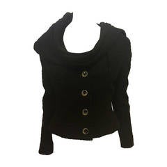 John Galliano Black Jacket with Wrap