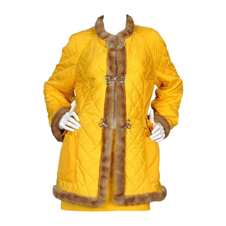 Jean Charles de Castelbajac Quilted Coat Suit For Sale