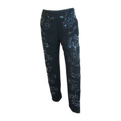 Pierre Balmain  silk beaded evening pants