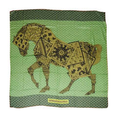 Hermes A Cheval Sur Mon Carré shaw/lscarf  2006, Bali Barret, Equestrian