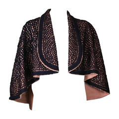 Soutache Embellished Capelet 6