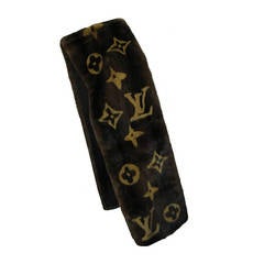 Louis Vuitton Iconic monogram mink stole/scarf