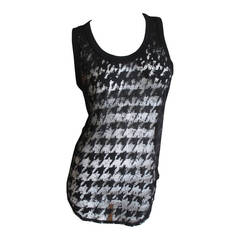 Alexander McQueen Fall 2009 Sheer Houndstooth Top