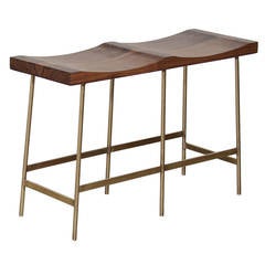 Used The Bunda Bench with Solid Brass Base by Thomas Hayes Studio