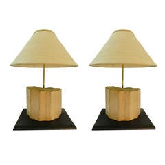 Pair of 19th Century Corbels or Architectural Fragments Adapted as Lamps 8