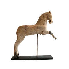 Primitive Dutch Carousel Horse Fragment