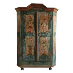 18th Century Bohemian Folk Art Cabinet