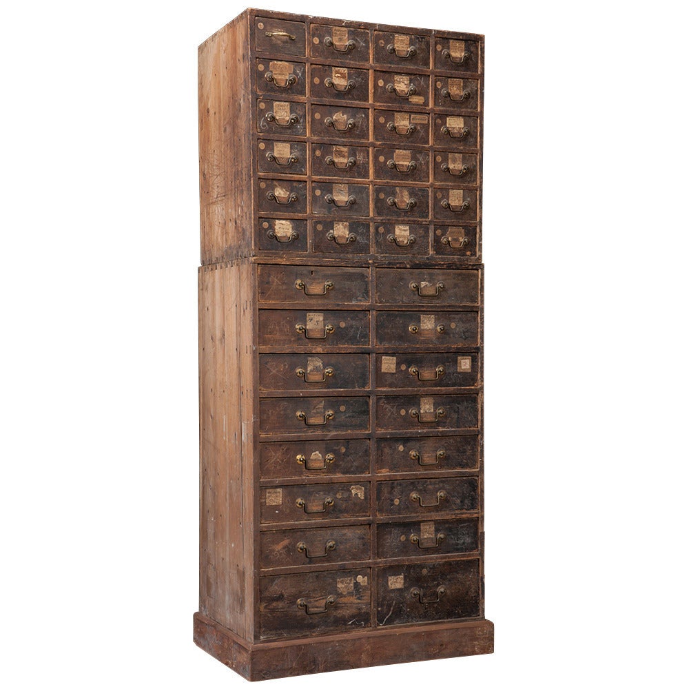 Pawn Broker's Bank of Drawers