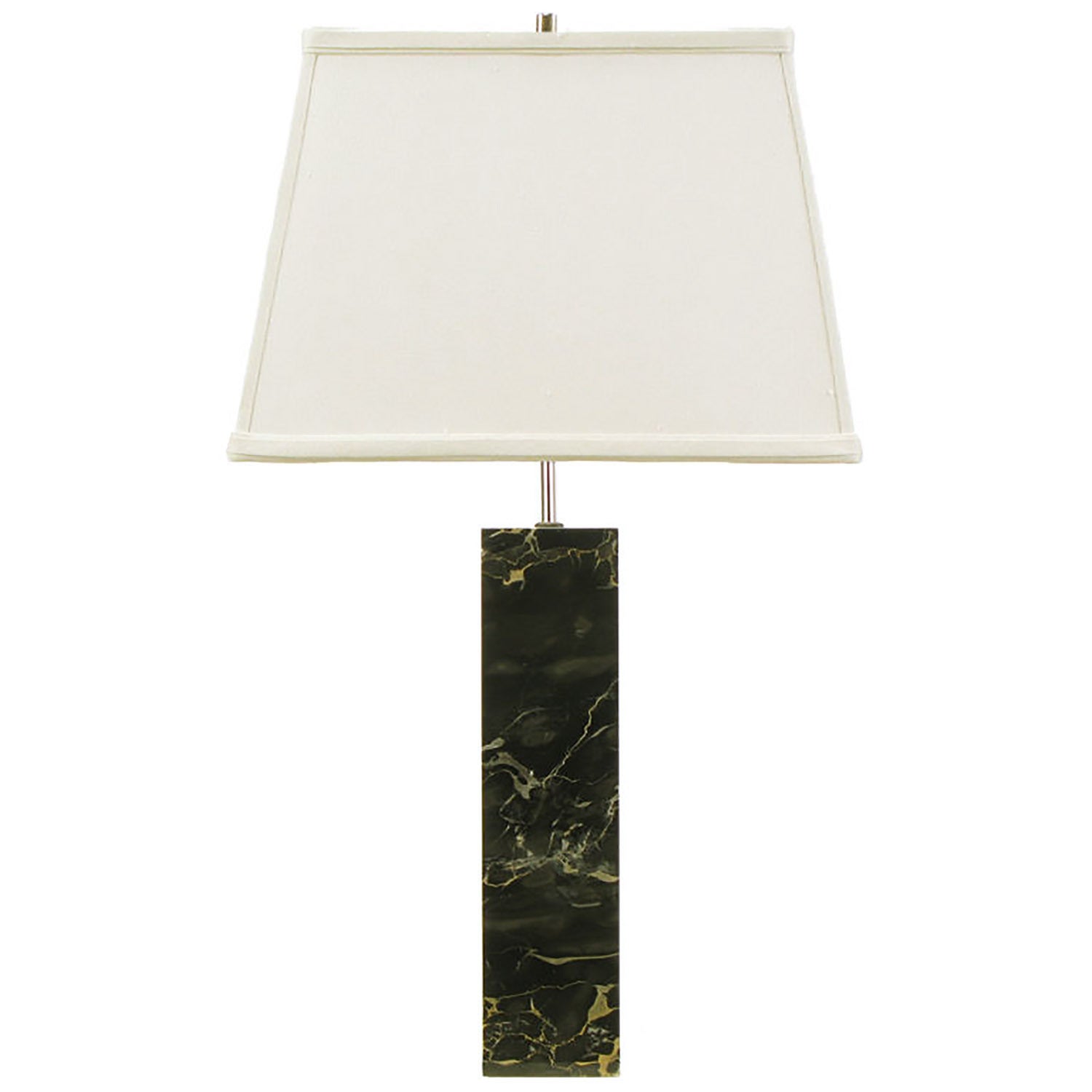 Lampada da tavolo italiana in marmo Portoro dopo Hansen