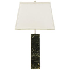 Italian Portoro Marble Table Lamp After Hansen