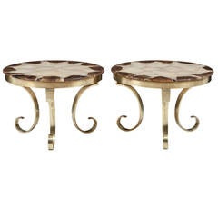 Onyx and Bronze Low Tables by Muller