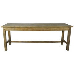 19th Century French Country Console Table