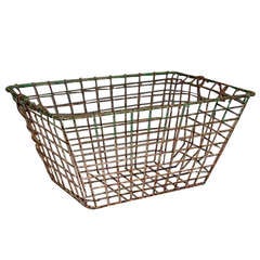 Vintage French Oyster Basket