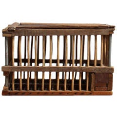 Vintage French Bird Calling Cage