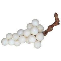 Retro Italian Alabaster Grapes - Large Cluster I