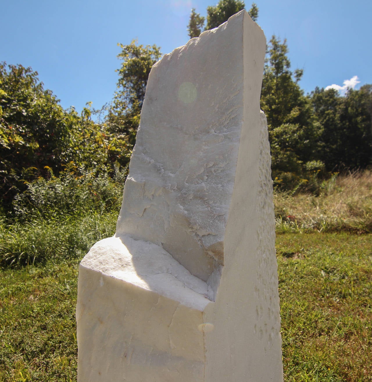 Carrara Marble Hanna Eshel Untitled Marble Sculpture