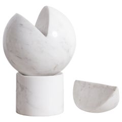 Marble sculpture by Hanna Eshel, entitled "Slice Of Life"