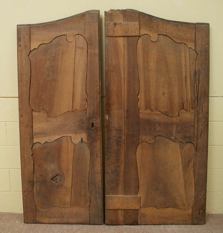 Pair of Carved Louis XV French Walnut Armoire Doors - STORE CLOSING MAY 31ST 6
