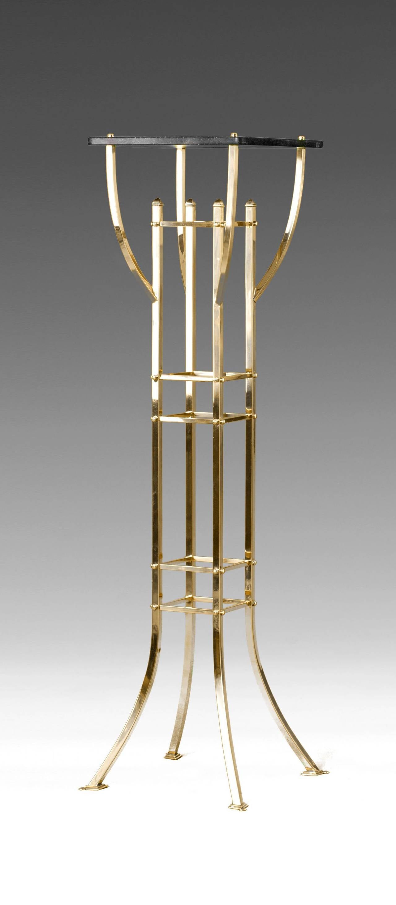 Brass Flower Stand, Vienna, around 1903, Vienna Secession