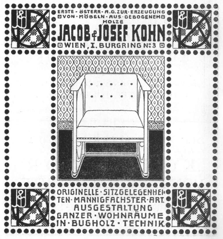 Koloman Moser, Suite - consisting of 1 Settee, 4 Armchairs, Vienna Secession 2