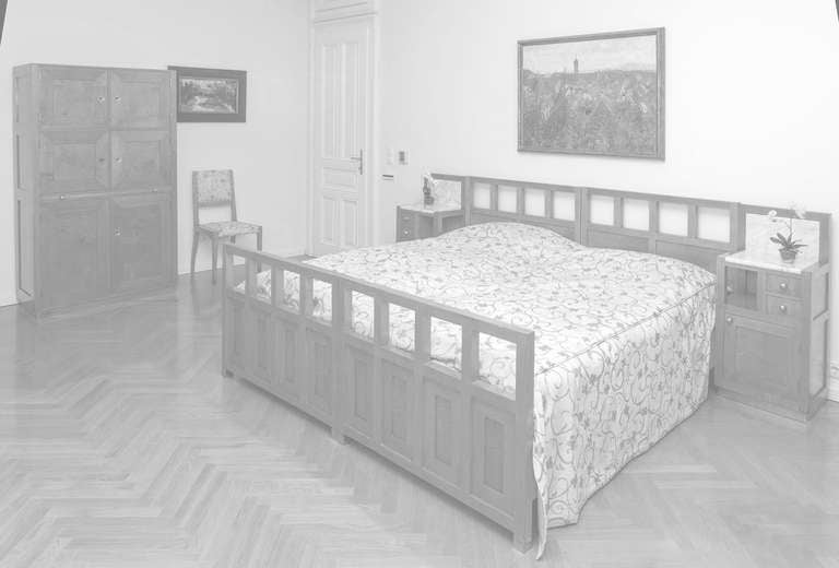 F.Messner/School Prof.Josef Hoffmann, Bedroom Furniture Suite, Viennna Secession For Sale 3