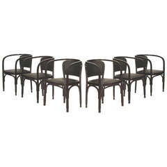 Gustav Siegel, a set of up to fourteen Diningroom Chairs, Vienna Secession