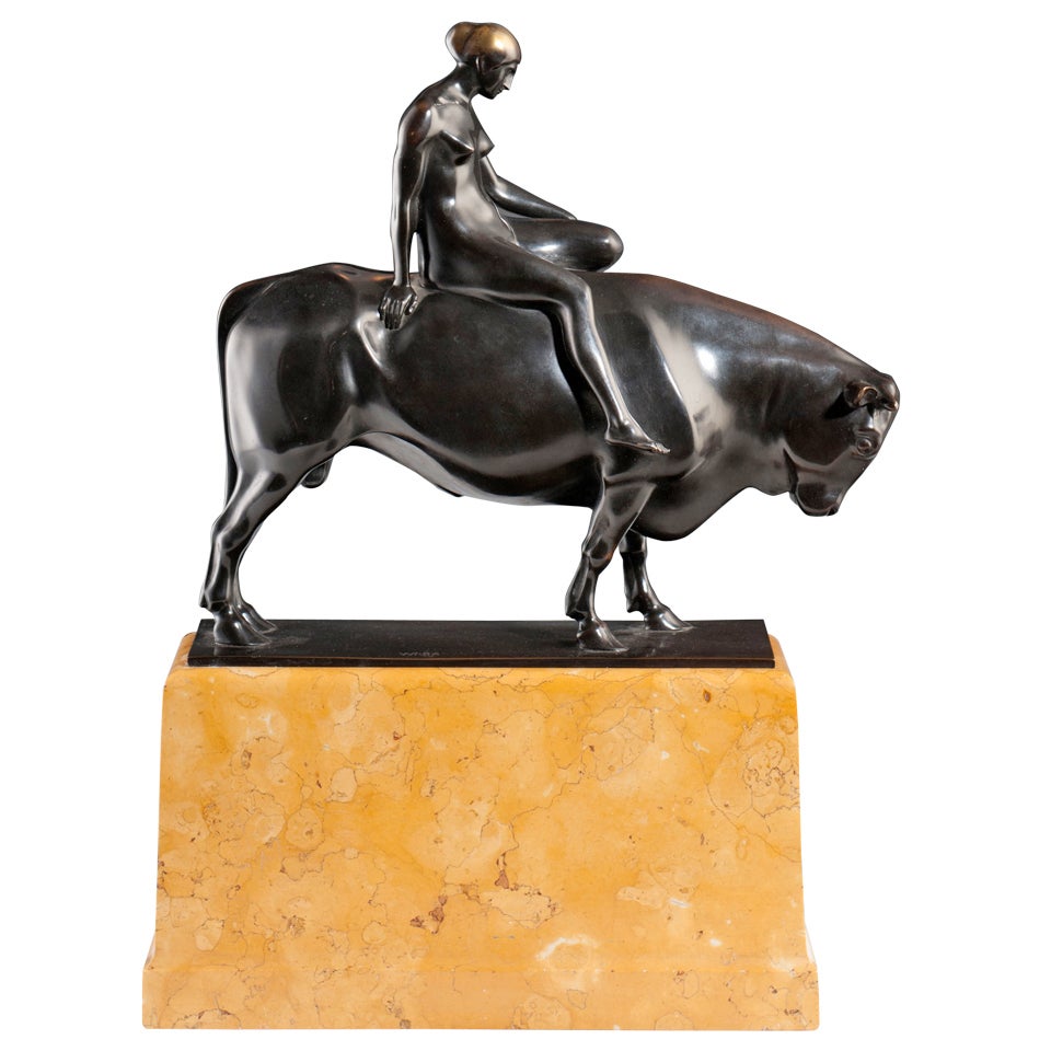 Georg Wrba: Europa And The Bull, Vienna Secession, 1900 For Sale