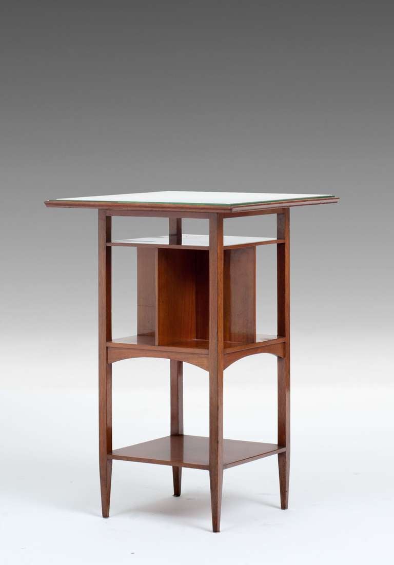 Joseph Maria Olbrich, Seating Group: bench, 3 armchairs, table; Vienna Secession 2