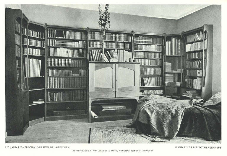 19th Century Richard Riemerschmid, Library, Munich 1898/99, Jugendstil For Sale
