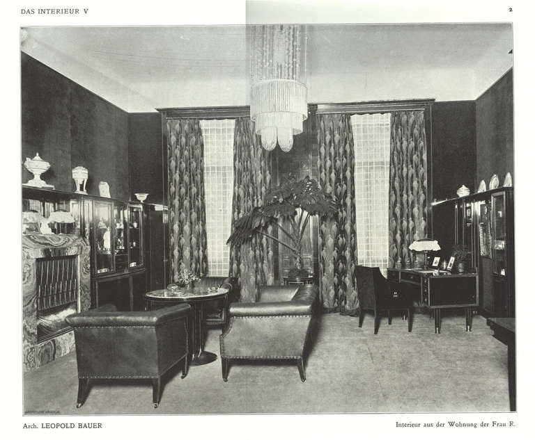 Leopold Bauer, Cabinet, Vienna Secession, 1904 For Sale 5