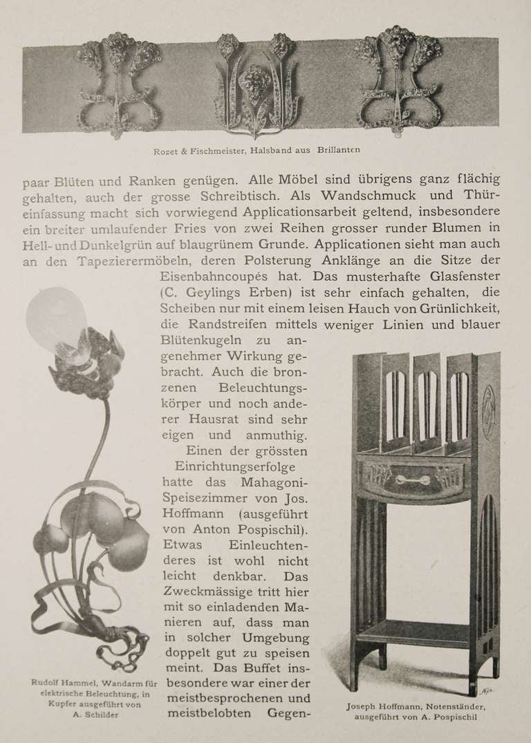 20th Century Rudolf Hammel, F. Winkler, Desk Lamp, Vienna Secession, 1900
